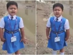 UP girl’s emotional plea to DM over pothole-ridden road goes viral, officials respond