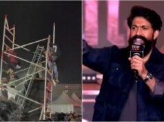 Yash pauses speech after sound box setup collapses at Toxic event, 2 injured