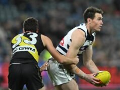 ‘Keep going, boys’: Cats back Cameron in AFL finals