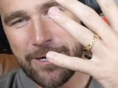 Travis Kelce shows off wedding ring while returning to podcast as a ‘married man’