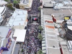 Streets of Fremantle heaving with purple as Grand Final fever takes over