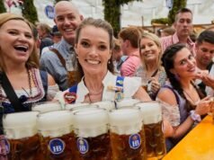 Oktoberfest roars to life as mayor taps the first keg