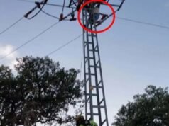 Girl, 12, fighting for life after getting electric shock after climbing power pylon for social media photos