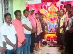 ପୂଜା ମଣ୍ଡପ ବୁଲିଲେ ବିଜେପି ନେତା