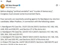 Rahul Gandhi calls Nandigram candidate’s arrest revenge, BJP hits back