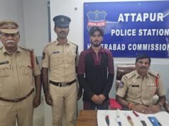 Hyderabad rowdy sheeter held for putting knife on man’s throat