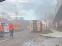Traffic chaos as fire erupts on Canterbury Rd at Lakemba