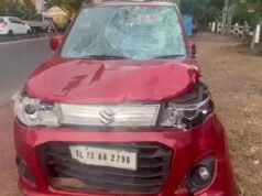 അഴീക്കോട് മദ്യലഹരിയില് എഎസ്ഐ ഓടിച്ച കാറിടിച്ച് മൂന്നു പേര്ക്ക് ഗുരുതര പരിക്ക്; സസ്പെന്ഷന്