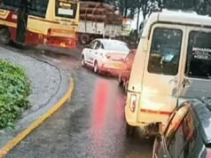 താമരശേരി ചുരത്തില് കണ്ടെയ്നര് ലോറി കുടുങ്ങി; വന് ഗതാഗതക്കുരുക്ക്
