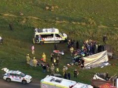 School-aged child dies, multiple other children injured after car rolls west of Melbourne