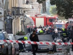 Powerful explosion fells building in heart of Athens