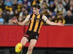 Tears flow as Hawks star opens up on ‘raw’ journey