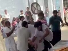 Video: Lathis, bricks and frying spoon; UP’s Hapur samosa shop brawl turns violent