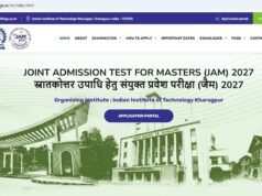 IIT JAM 2027 form out: Check application deadline and exam date