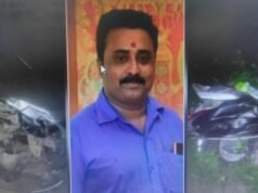 വിനോദയാത്രകഴിഞ്ഞു മടങ്ങിയവര് സഞ്ചരിച്ച കാര് ഇടിച്ച് സ്കൂട്ടര് യാത്രികന് മരിച്ചു; രണ്ടുമക്കള്ക്ക് പരിക്ക്