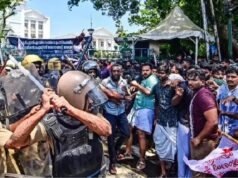 എസ് എഫ് ഐ നേതാക്കളെ ആശുപത്രിയില് പോലീസ് കയറി അറസ്റ്റ് ചെയ്തു