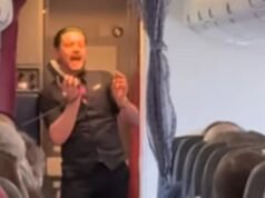 Singing Virgin flight attendant David Hammond becomes online hit after serenading passengers with Tina Turner hit