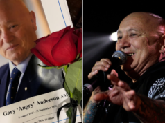 ‘A fitting farewell’: Bikers lead final escort as Angry Anderson laid to rest