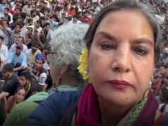 Shabana Azmi backs CJP’s Mumbai protest; says, “We don’t have to tolerate anything wrong”