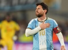 Messi bags goal, enjoys win in Argentina final bow