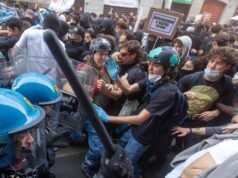 Rioters loot stores, set fires in Milan during protest