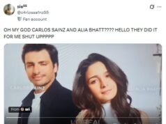 Alia Bhatt, F1 racer Carlos Sainz in an ad after Cannes? Fans can’t keep calm