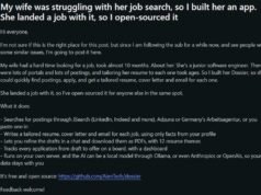 Techie builds AI application tool for wife struggling to find work, she lands a job