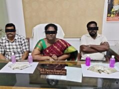 Two health officials among 3 held by ACB for taking Rs 1L bribe
