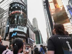 Nasdaq leads Wall St to higher close on SpaceX boost