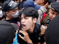 Indonesian students protest government as fires rage