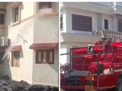 Video: Fire brigade tanker used to wash Gujarat MLA’s home, row erupts