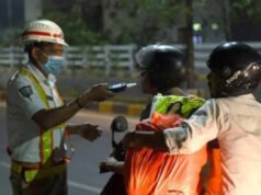 Hyderabad traffic police book 417 for drunk driving