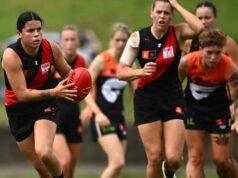 Bombers overrun Giants for breakthrough AFLW win
