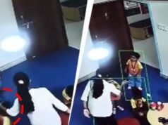 Caught on CCTV: UP teacher slaps 3-year-old boy, scratches his head with nails