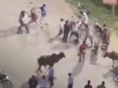 Video: Delivery riders fight for order, chase and beat man in Greater Noida society