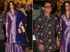 आमिर खान की तीसरी पत्नी गौरी स्प्रैट ने मनाया पहला करवाचौथ, पर्पल गरारा पहन हुईं तैयार, कुर्ता-चप्पल में दिखे एक्टर