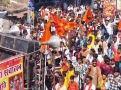 Minors wave firearms, swords at Vijayadashami procession in UP’s Siddharthnagar