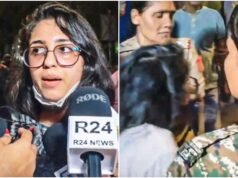Protester woman calls Delhi cops pot-bellied who can’t run, is lifted away mid-interview