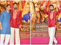 Ranbir Kapoor seeks blessings with Ayan Mukerji on Mahasaptami at Durga Puja pandal