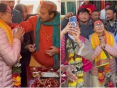 Rani Mukerji seeks blessings at Badrinath temple, poses for selfies with devotees