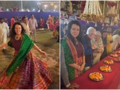 Swiss envoy Maya Tissafi joins Gujarat’s Navratri festivities in vibrant lehenga