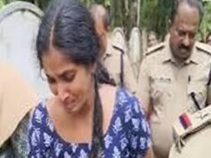 ഭര്ത്താവിനെ കൊലപ്പെടുത്തിയ ഭാര്യക്കുനേരെ മുട്ടയെറിഞ്ഞ് നാട്ടുകാരുടെ രോഷ പ്രകടനം