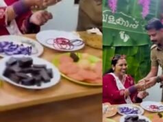 വളകാപ്പ് ആഘോഷത്തിന് പോലീസ് സ്റ്റേഷന് വേദിയായി