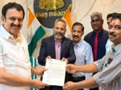 മരുന്നു വിവാദത്തിനിടെ മന്ത്രി കെ മുരളീധരന് മരുന്നു കമ്പനി പ്രതിനിധികളുമായി കൂടിക്കാഴ്ച നടത്തിയ ദൃശ്യങ്ങള് പുറത്ത്